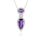 Collana in argento con Ametista del Marocco