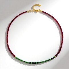 Collana in argento con Rubino (Riya)