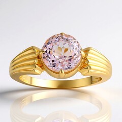 Anello in argento con Kunzite