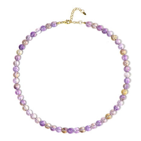 Zilveren halsketting met ametrienen