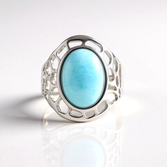 Anello in argento con Larimar