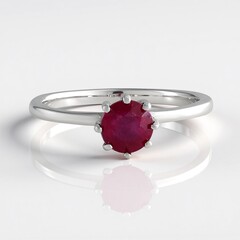 Anello in argento con Rubino Bemainty