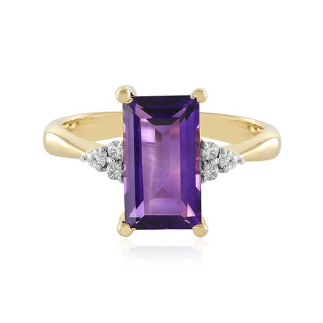 Bague en argent et Améthyste de Zambie