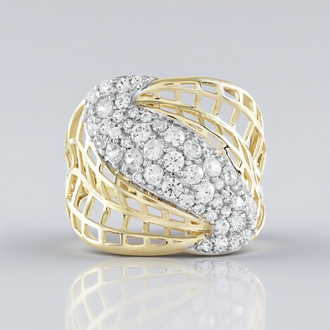 Anello in oro con Zircone (Ornaments by de Melo)