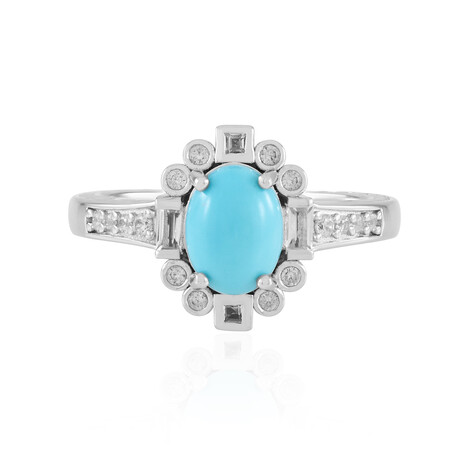 Zilveren ring met een Sleeping Beauty Turkoois (Dallas Prince Designs)