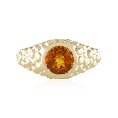 Madeira-Citrin-Silberring