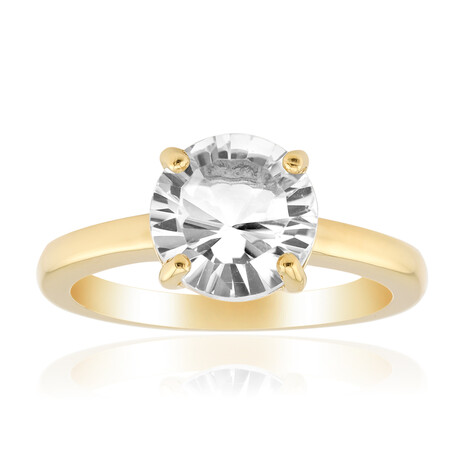 Anello in argento con Topazio Bianco