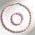 Parure in argento con Quarzo Rosa