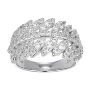 Anello in argento con Topazio Bianco (Adela Silber)