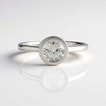 Anello in argento con Danburite
