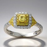 Anello in oro con Diamante Giallo SI2 (CIRARI)