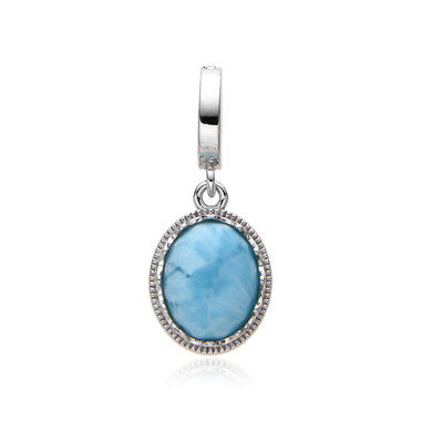 Larimar-Silberanhänger