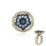 Tansania-Aquamarin-Silberring (Gems en Vogue)