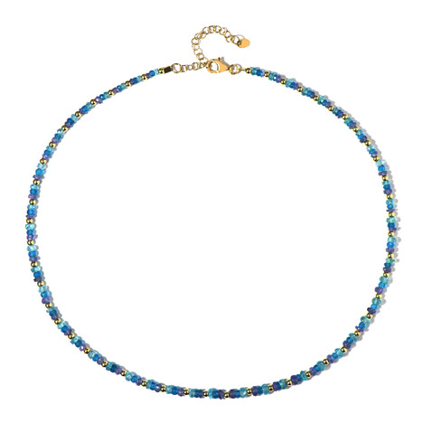 Edelstein-Silberhalskette