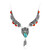 Zilveren halsketting met een Blauwe Kingman Mohave Turkoois (Jones Lee)