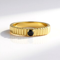 Anello in argento con Diamante Nero