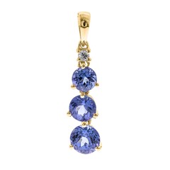 Collana in oro con Tanzanite AAA