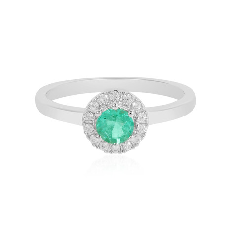 Colombian Emerald Silver Ring (MONOSONO COLLECTION)