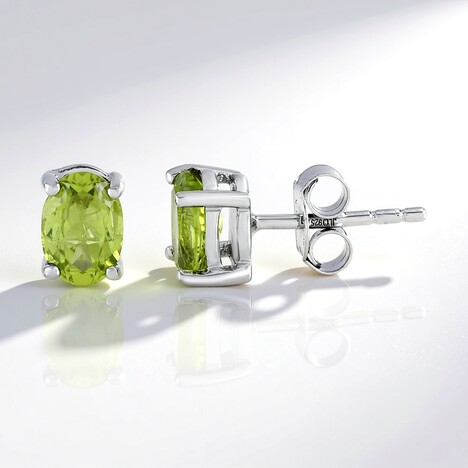 Orecchini in argento con Peridoto