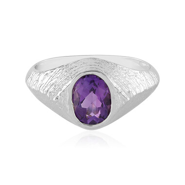 Anello in argento con Ametista Siberiana