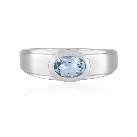 Brasilianischer Aquamarin-Silberring