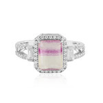 Anello in argento con Fluorite Bicolore