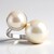 Bague en argent et Perle blanche de culture d'eau douce (TPC)