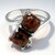Anello in argento con Ossidiana Mogano