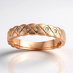 Anello in argento con Diamante Argyle Rose de France I1 (Annette)