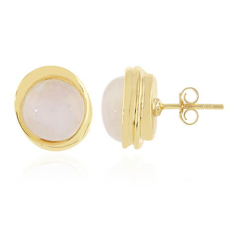 Regenbogen-Mondstein-Silberohrringe