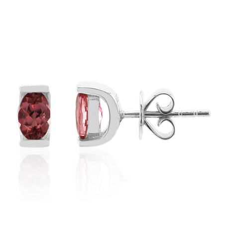 Orecchini in argento con Tormalina Rosa Brasiliana (Pallanova)