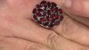 Bague en argent et Grenat du Mozambique