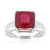 Zilveren ring met een Madagaskar Robijn