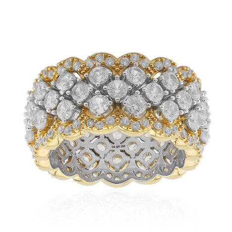 Zilveren ring met zirkonen