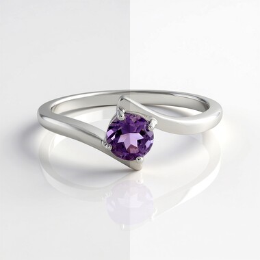 Zilveren ring met een Azuurblauwe Kwarts