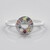 Anello in argento con Zaffiro Fancy