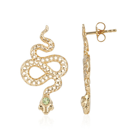 Boucles d'oreilles en argent et Péridot