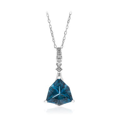 14K London Blue Topaz Gold Necklace