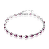 Rhodolith-Silberarmband