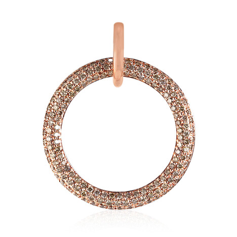 SI1 Argyle-Rose de France-Brillant-Goldanhänger (Annette)