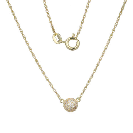 Zilveren halsketting met zirkonen (Adela Silber)