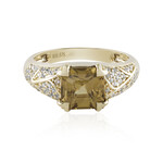 9K Yellow Zircon Gold Ring (Adela Gold)