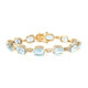 Bracelet en argent et Topaze bleu ciel