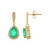 Pendientes en oro con Esmeralda de Etiopía (AMAYANI)
