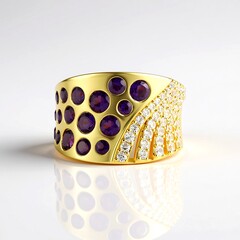Anello in argento con Ametista Zambiana (de Melo Essence)