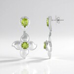 Orecchini in argento con Peridoto (Dallas Prince Designs)