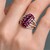 Rhodolite Silver Ring (Gems en Vogue)