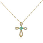 AAA-Sambia-Smaragd-Goldhalskette (CIRARI)