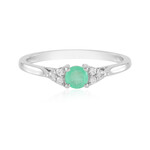 Anillo en plata con Esmeralda de Colombia