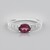 Anello in argento con Granato Malawi